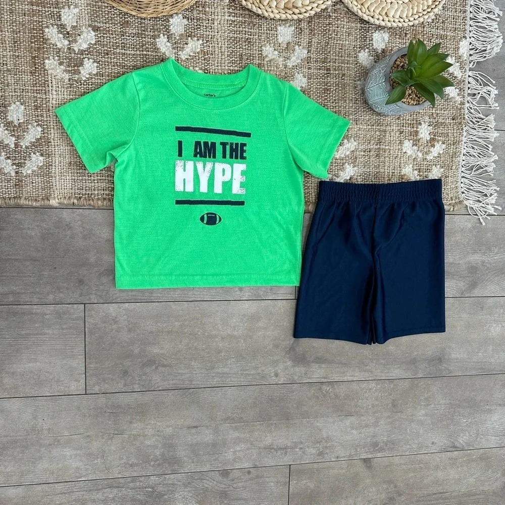 Carter’s/Garanimals Toddler Boy Athletic 2-Piece Outfit Set Shorts T-shirt